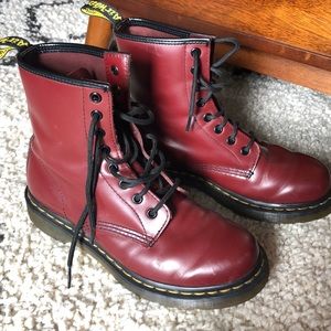 Cherry Red Dr. Martens 1460